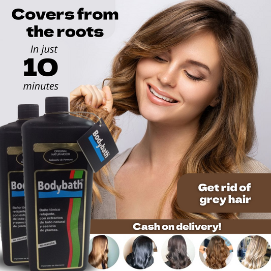 Body Bath 3-in-1 Shampoo for Grey Hair + FREE Eco-Friendly Bamboo Comb